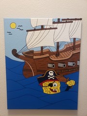 Spongebob Pirate Painting