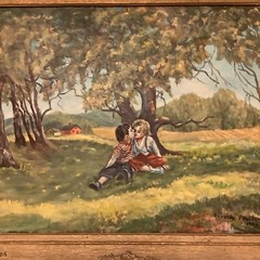 vintage original oil painting signed framed 1964 By Dorothy Paulsen 23.8 in”