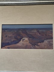 JOHN AXTON PAINTING LANDSCAPE GRAND CANYON VIEW IMPRESSIONIST FAMOUS LISTED OIL