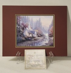 Thomas Kinkade „The Forest Chapel“ 2000 Lithorgraph 13″x10″ Lightpost Publishing