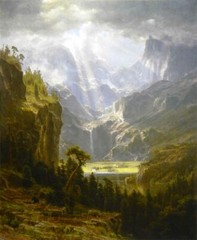 Rocky Mountains Morning Light Giclee art Oil painting HD printed on canvas L3266