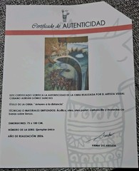 mixta on canvas Amores a la distancia art 75×100 Adrian Sancho.cuban art