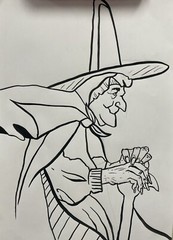 Witch Halloween Horror Art Illustration Original Painting Drawing 14×9