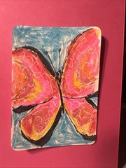Aceo Original Artist Signed Butterfly