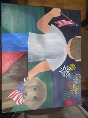 Folk Art Painting 20″ x 16″
