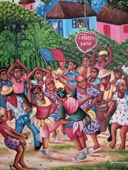 VINTAGE Andre Normil Original Haitian ART / Painting 20 x 16” . Masterpiece.