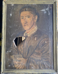 ::SIGNED OIL PAINTING OF AN ELDERLY LADY CLERGYMAN DAMAGED BERLIN LIST