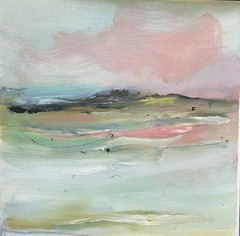 Original painting – UNPLANNED DETOUR – landscape on paper – frame/mat ready
