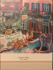 #664 Framed Life Styles Of The French Quarter New Orleans by Mary Pierce Lowrey