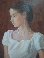 Elegant lady (original oil painting)
