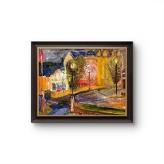 Rainy Night Jazz Unique Abstract Expressionism Wall Art