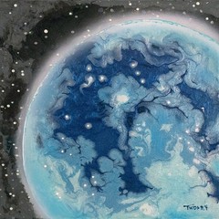 „The Darkening“ original painting by Catherine Twomey