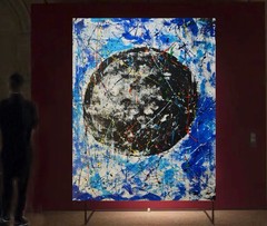 Mark Little Original ￼Giant Canvas Painting 81”X62” (6 Foot 9 inch) Abstract XX
