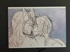 ACEO Fantasy Teifling Watercolor Original Print – 1 of 1, Signed by itsnoahbodie