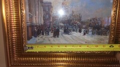 Russian Oil Painting Winter Palace Hermitage Leningrad St Petersburg Podgorelov