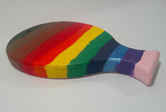 Colorful Wall Art 5 x 3 Hangable Solid Wood Handpainted