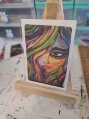 ACEO Art Card Print From Original Painting Signed By Artist Amy Daisee
