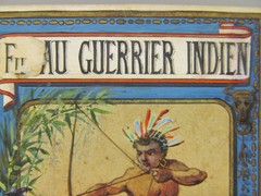 Art Nouveau Design Indian Bow and Arrow Hand Painted Postcard Design Paris