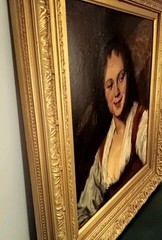 Gypsy Girl (La Bohémienne) Frans Hals Framed Giclee Painting Gold Framed 27 X 31