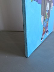 Original Hand Painted Pixar Inspired Canvas Art 24×18 Up Toy Story Nemo