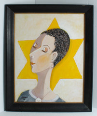 Picasso Style Cubism Acrylic Original Art „Star is Born Framed by Leean Swanson