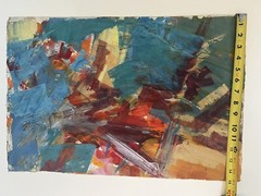 MORRIS SHULMAN (1912-1978) UNSIGNED ART CASE IN WATERCOLOR ON PAPER,15″x 22″