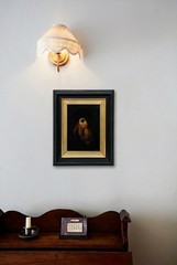 Italian School Early 20th Century Oil – Portrait of Leonardo da Vinci