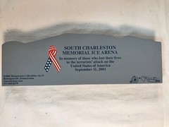SOUTH CHARLESTON WV Memorial Ice Arena Tole Painting Replica WEST VIRGINIA
