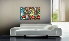 PAINTING Urban Expressions original Contemporary ART DECOR Mix Lang cert. unique