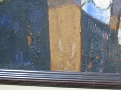 LARGE VINTAGE PAINTING CUBIST CUBISM MODERNISM EXPRESSIONISM PORTRAIT 1960’S