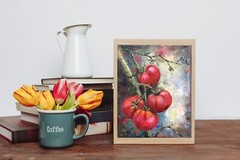 Original Oil Painting Still Life Vegetables Painting Food