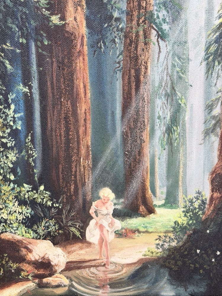 Original 16×20” Paul Detlefsen “Enchanted Valley” Painting C.1960