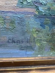 ANTIQUE AMERICAN IMPRESSIONIST PAINTING LANDSCAPE INDIANA CALIFORNIA KENNEDY