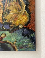 Vincent van Gogh Signed Oil Painting on Canvas 16×24 in Post-Impressionism.