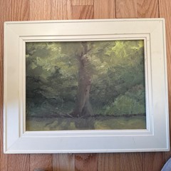 oil painting “Rising Tree” 12 1/2” x 15 1/2 “ Framed