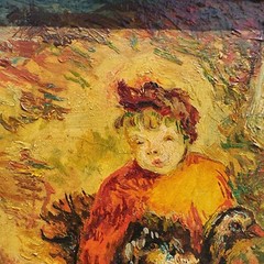 ISSACHER BER RYBACK (1897-1935) The Goose Breeders 9″×6.25″ Framed 13.25×13.25″
