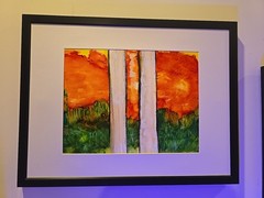 EM STRIDES ART – MIXED MEDIA ON YUPO PAPER