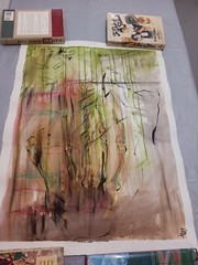 Skeleton Hand Water color Signed & Dated 30″ X 22″