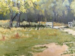„My Daughter’s Texas Homestead“ original oil painting 16X20 in oil on canvas new