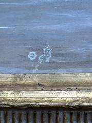 ANTIQUE COASTAL PAINTING BEACH WAVES 1920’S ESTATE STAMPED SIGNATURE MYSTERY SEA