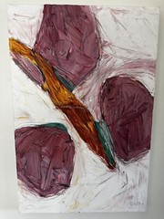 24×36 inch „Johnny Davis Abstract Acrylic on Canvas Painting – Original Artwork“