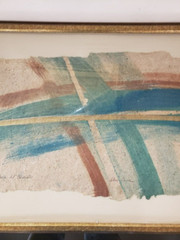 Pair of Frances Swigart Steg Monoprints from Parc St. Charles Hotel, New Orleans