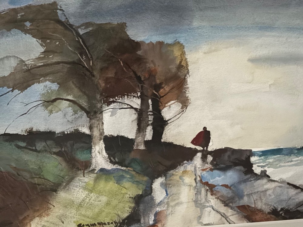 Rare ROYDON “ ROY “ MASON Original Signed Costal Watercolor – Excellent Cond.