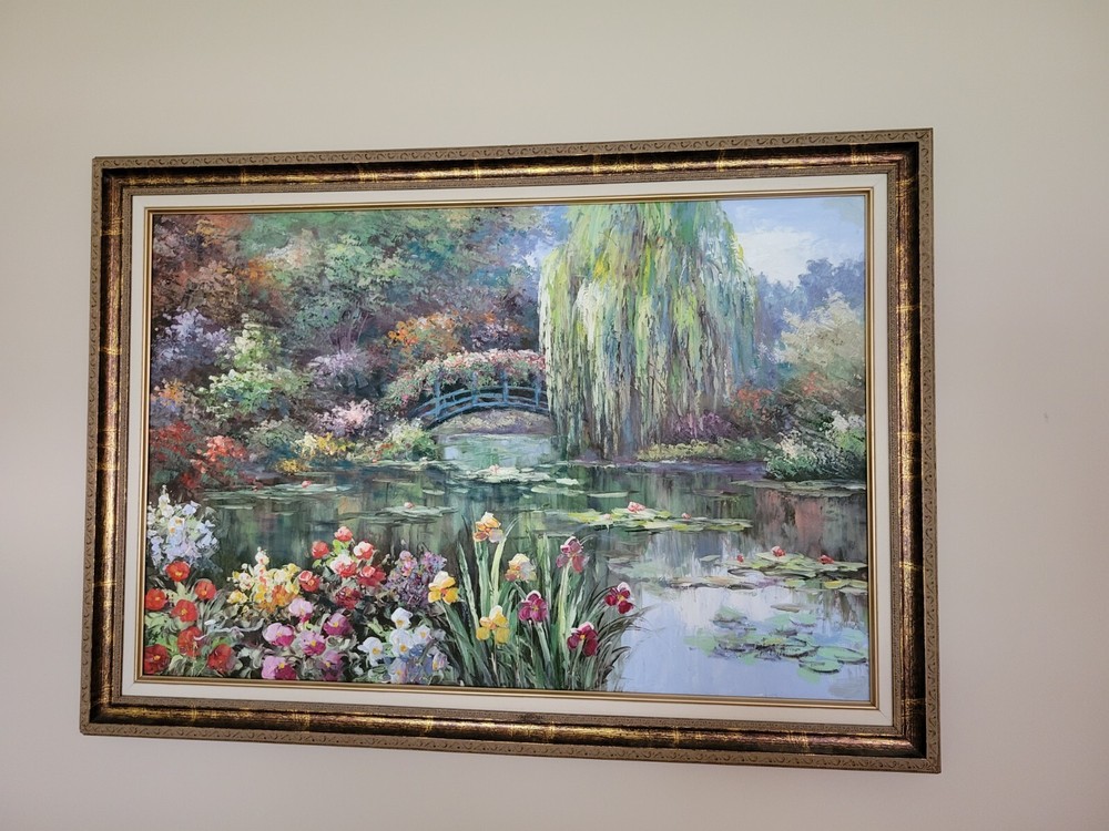 Framed Oil Landscape Painting Claude Monet Original Reproduction