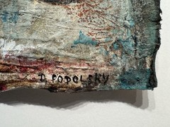 Dina Podolsky Original Mixed Media Painting – Extremely Rare & One Of A Kind –