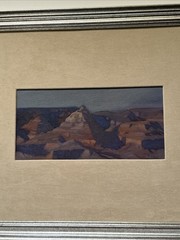 JOHN AXTON PAINTING LANDSCAPE GRAND CANYON VIEW IMPRESSIONIST FAMOUS LISTED OIL