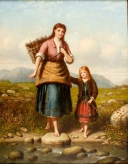 Andries Scheerboom (UK,Dutch,1832-1880) oil painting antique 132684