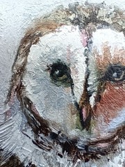 Oil Painting Owl Original painting Owl Art Signed Animal Art