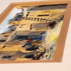 Pueblo Morning Acrylic Painting Arizona Artist Erin O’Dell Signed Matted Art