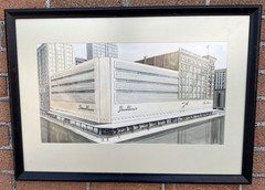 Donaldson’s Department Store Water Color Framed Minneapolis Architecture